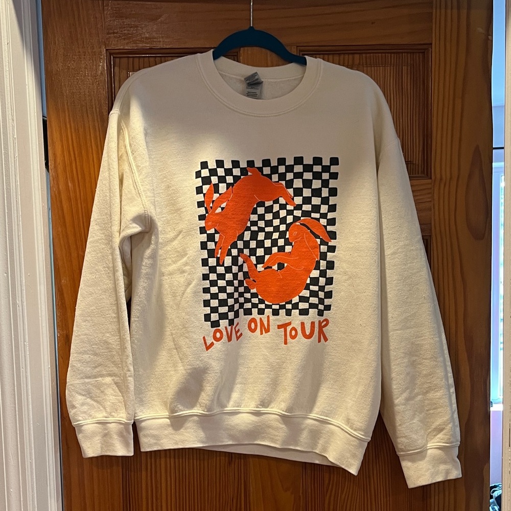 Official Harry Styles Love On Tour Cream Sweatshirt